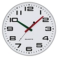 TEMPUS Contemporary Wall Clock with Silent Sweep Quiet Movement, Plastic 13,  Silver Finish (TC2388