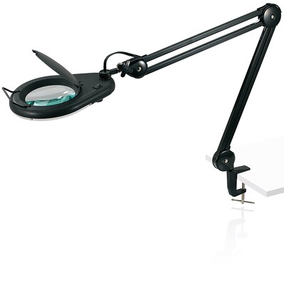 V-LIGHT Fluorescent Full Spectrum Magnifier Clamp Lamp, Black (VS01222B)