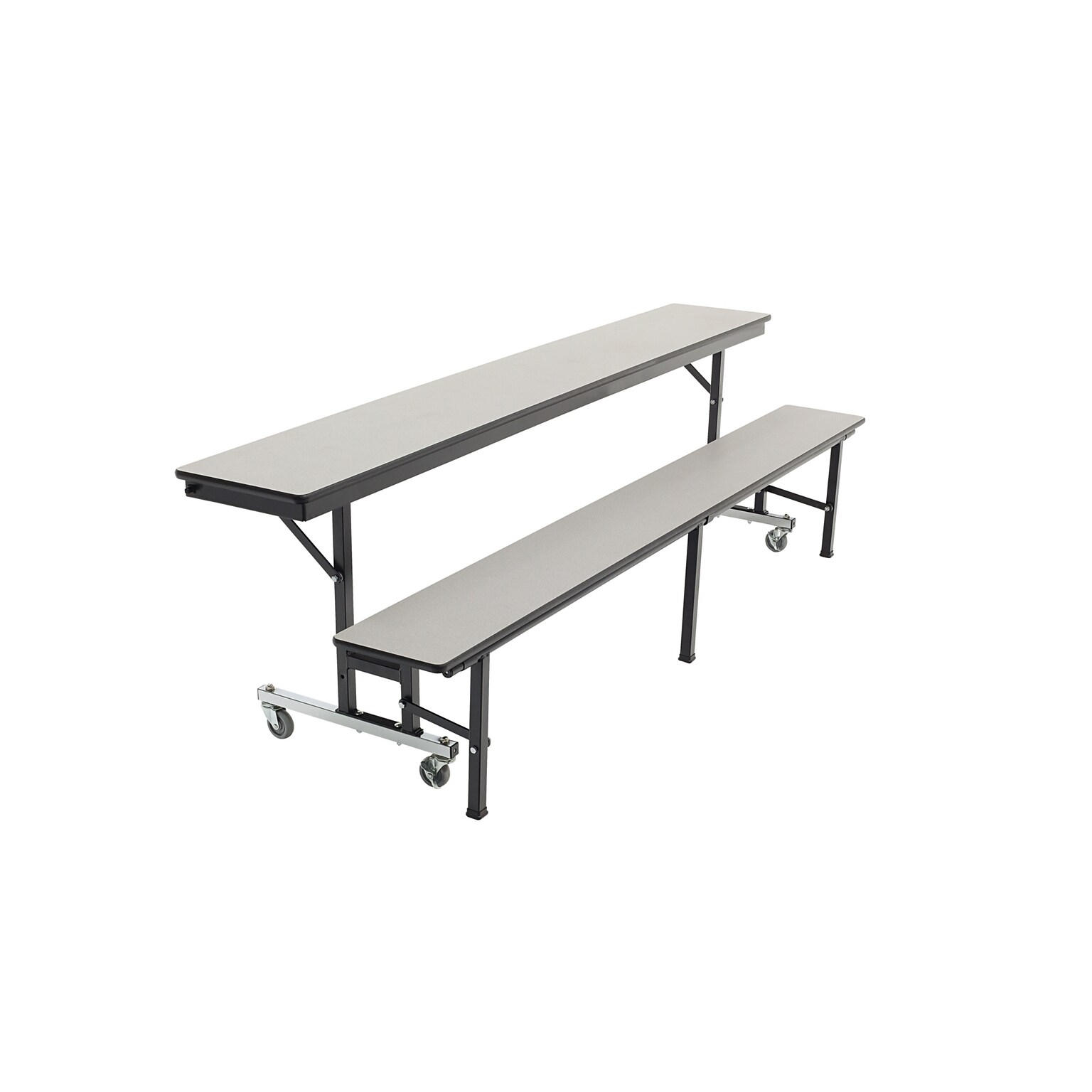 AmTab Mobile Convertible Bench, 72L, Gray (MCB6-GRNEB)