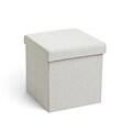 Poppin Box Seat, Light Gray (101878)