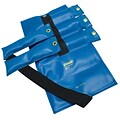 Pouch® Variable Wrist and Ankle Weight; 20 lb, 5 x 4 lb inserts - Blue