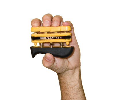 CanDo® Digi-Flex® Hand Exerciser; Yellow, x-light - Finger (1.5 lb) / hand (5.0 lb)