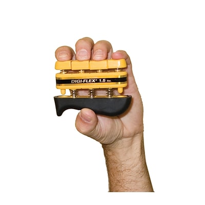 CanDo® Digi-Flex® Hand Exerciser; Yellow, x-light - Finger (1.5 lb) / hand (5.0 lb)