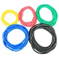 CanDo® Latex Free Exercise Tubing; 25 rolls, 5-piece set (1 each: yellow, red, green, blue, black)