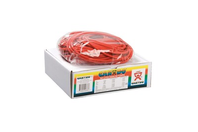 CanDo® Latex Free Exercise Tubing; 100 Dispenser Roll , Red, light