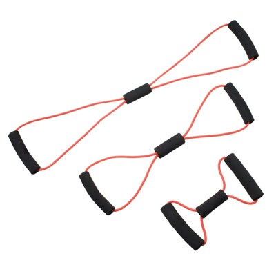 CanDo® Band Exercise Loop - 3 piece set (10,15,30), yellow - x-light