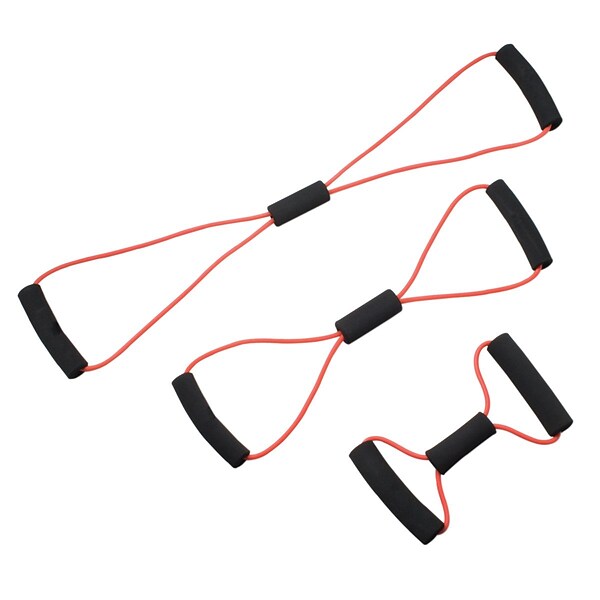 CanDo® Band Exercise Loop - 3 piece set (10,15,30), yellow - x-light