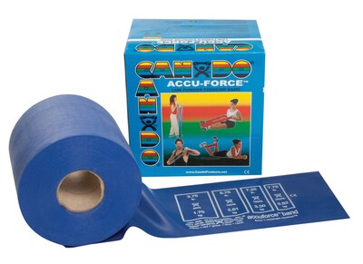 CanDo® AccuForce™ Exercise Band; 50 yard roll - Blue - heavy