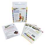Sup-R Band® Latex Free Exercise Band PEP pack®; 3-piece set (1 each: yellow, red, green)