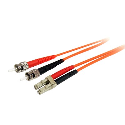 StarTech.com® LC Male/Male Multi-Mode Duplex Fiber Optic Network Patch Cable, 23, Orange (FIBLCLC7)