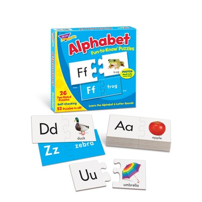 Trend® Fun-To-Know® Early Childhood Puzzles, Alphabet, 1-Sided