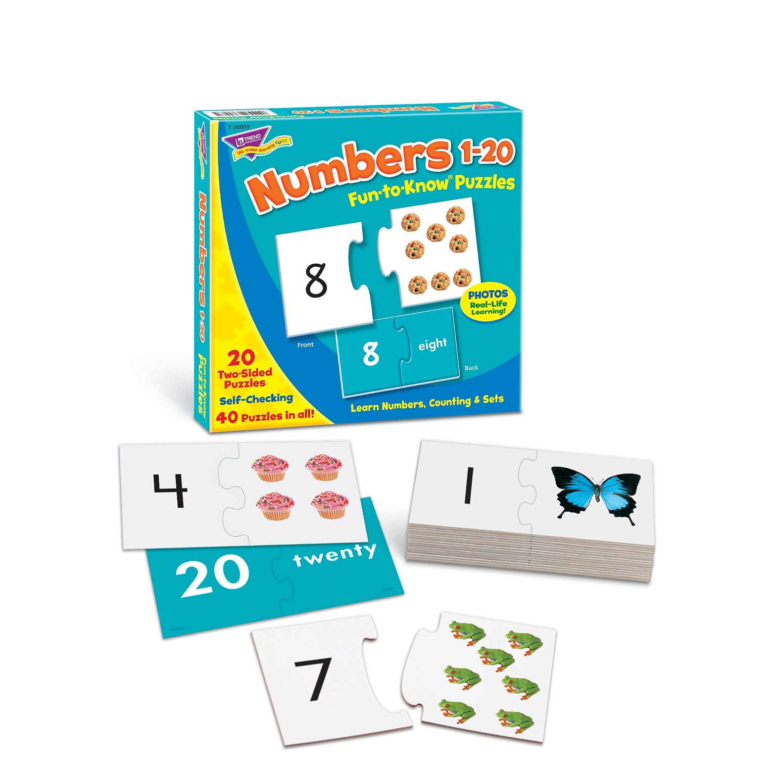 Trend® Fun-To-Know® Early Childhood Puzzles, Numbers 1-20