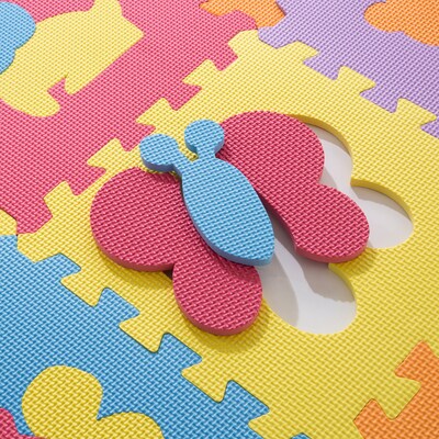 Hey! Play! Foam Floor Animal Puzzle Learning Mat