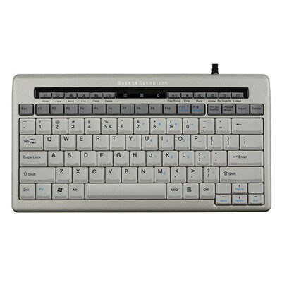 Bakker Elkhuizen BNES840DUS S-board 840 USB Compact Keyboard, White