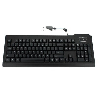 Seal Shield™ Silver Seal Wired USB Waterproof Keyboard, Black (SSKSV208DE)