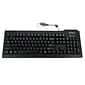 Seal Shield™ Silver Seal Wired USB Waterproof Keyboard, Black (SSKSV208NL)