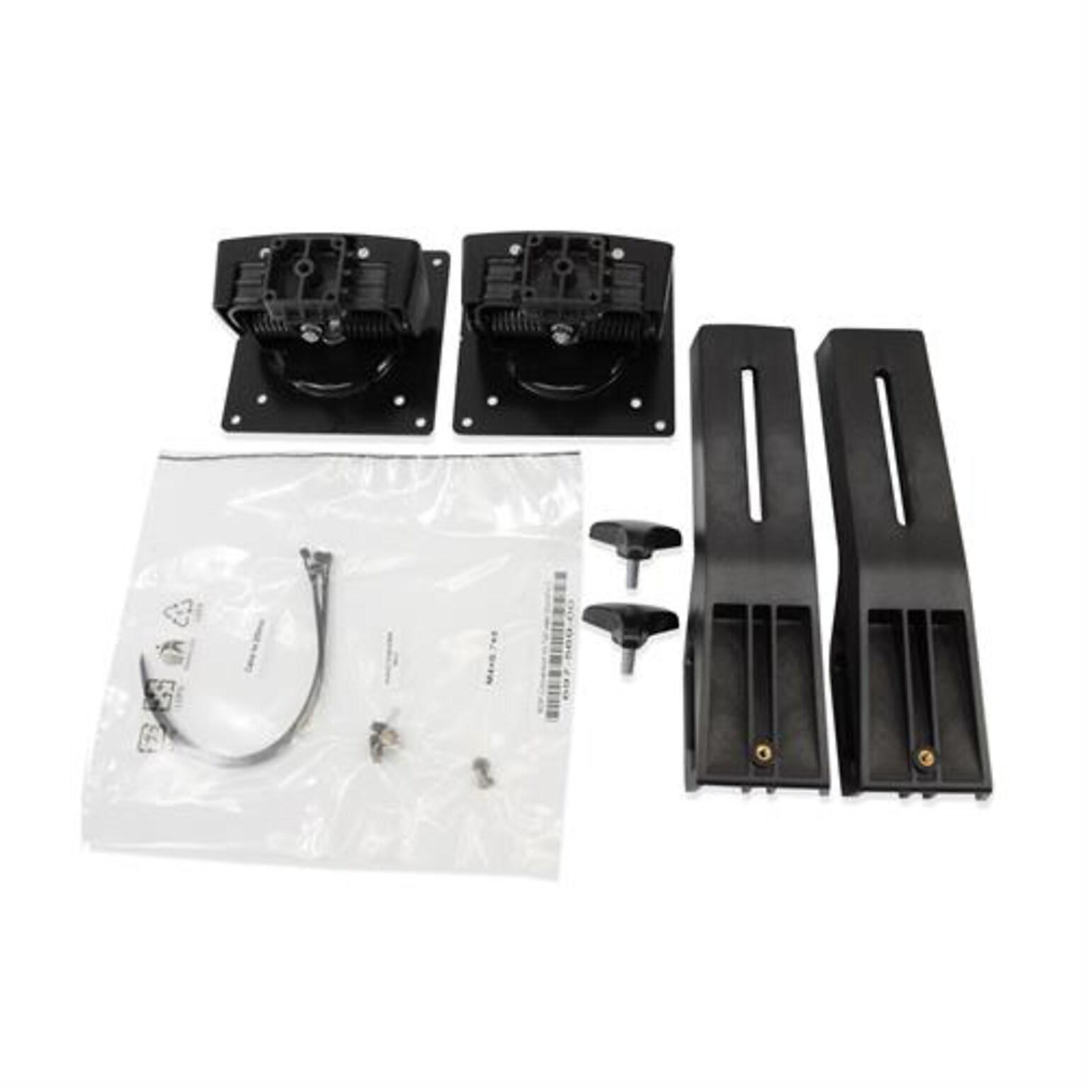 Ergotron Tall-User Kit for WorkFit Dual Monitor Mounting Kit, Up to 24, Black (97-615)