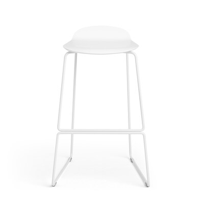 Poppin Upbeat Stool, White