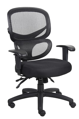 Boss Multi-Function Mesh Task Chair, Black (B6338)