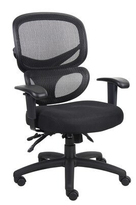 Boss Multi-Function Mesh Task Chair, Black (B6338)