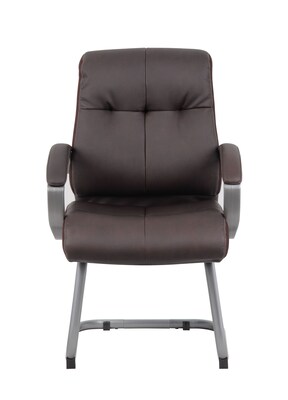 Boss Double Plush Executive Guest Chair - Bomber Brown