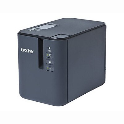 Brother P-touch PTP900W 1.42 Wireless Powered Desktop Laminated Label Printer, Black