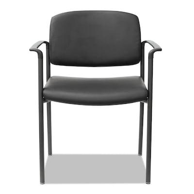 Alera® Sorrento Series Fixed Arm Faux Leather Computer and Desk Chair, Black, 2/Carton (ALEUT6816)