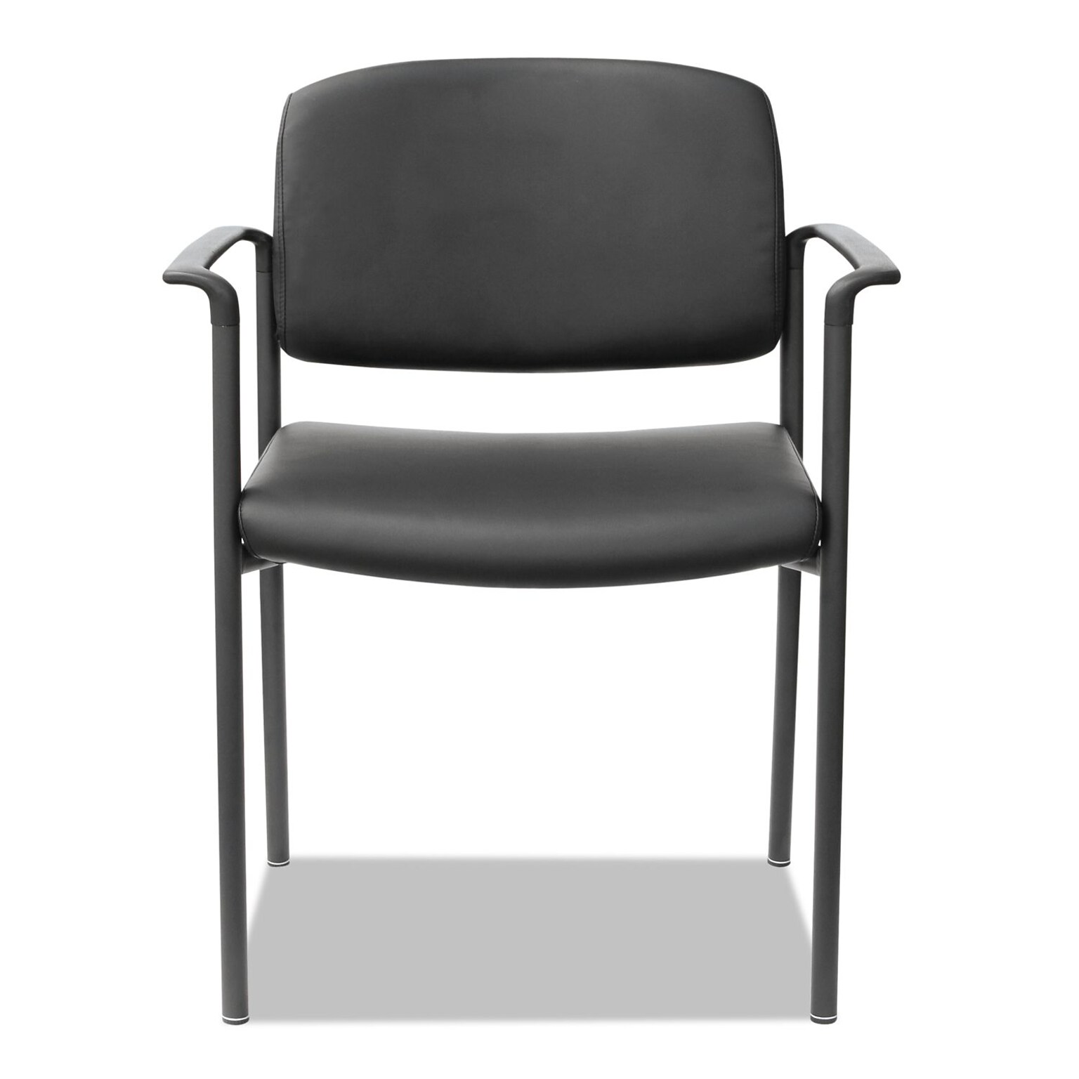 Alera® Sorrento Series Fixed Arm Faux Leather Computer and Desk Chair, Black, 2/Carton (ALEUT6816)