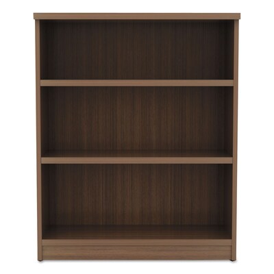 Alera Valencia Series Bookcase, 4-Shelf, 31.75" W, Modern Walnut (ALEVA635632WA)