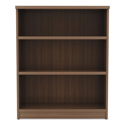 Alera Valencia Series Bookcase, 4-Shelf, 31.75 W, Modern Walnut (ALEVA635632WA)