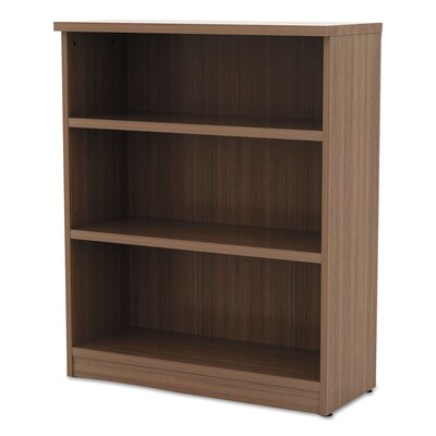 Alera Valencia Series Bookcase, 4-Shelf, 31.75" W, Modern Walnut (ALEVA635632WA)