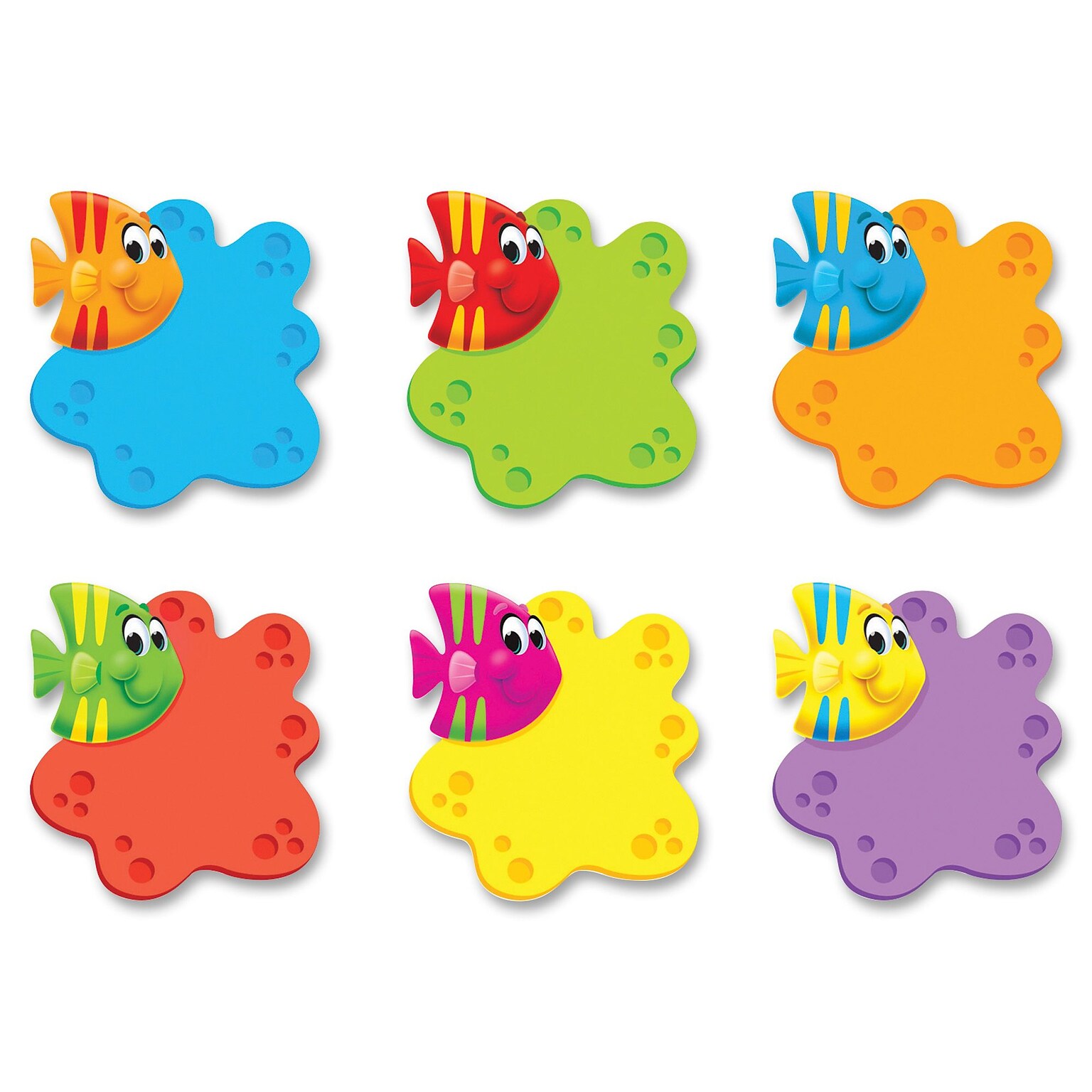 Sea Buddies School Fish Mini Accents Variety Pack, 3 High, 36/Pack (T-10887)