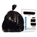 Heritage 20-30 Gallon Industrial Trash Bag, 30 x 37, High Density, 10 Mic, Black, 20 Rolls (Z6037M