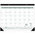 2017-2018 Quill Brand® Academic Monthly Desk Pad Calendar; Black, 17 x 22