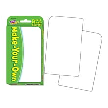 Trend Pocket Flash Cards; Make-Your-Own Pocket Flash Cards 56/Pack, 6 Pk/Bundle (T-23019)