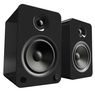 Kanto YU6 2Way Powered Speakers with Bluetooth and Phono Preamp, Gloss Black