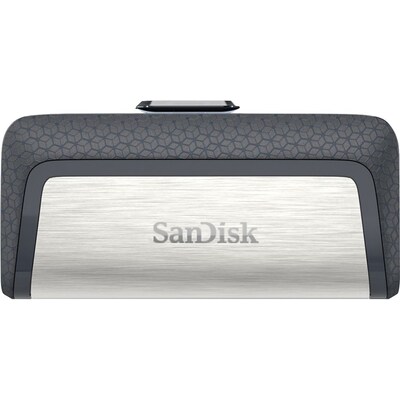 SanDisk® Ultra Dual USB Type C/USB 3.1 Flash Drive, 64GB, Black/Gray (SDDDC2-064G-A46)