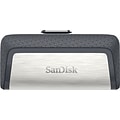 SanDisk® Ultra Dual USB Type C/USB 3.1 Flash Drive, 32GB, Black/Gray (SDDDC2-032G-A46)