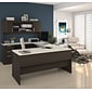 Bestar® Ridgeley 65" U-shaped Desk, Dark Chocolate/White Chocolate (52414-31)