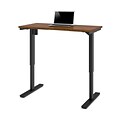 Bestar 24 x 48 Electric Height adjustable table in Tuscany Brown