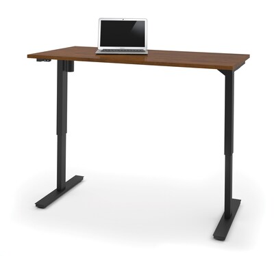 Bestar 30 x 60 Electric Height adjustable table in Tuscany Brown