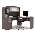 Dayton by Bestar® 62W L-Shaped desk in Bark Gray (88420-47)