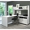 Bestar® Pro-Linea 71W L-Desk with Open hutch in White (120886-17)