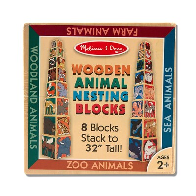 Melissa & Doug® Wooden Animal Nesting Blocks