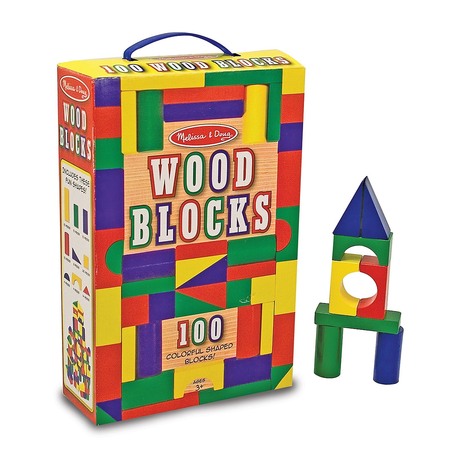 Melissa & Doug® Block Set, Painted 100-Piece Set