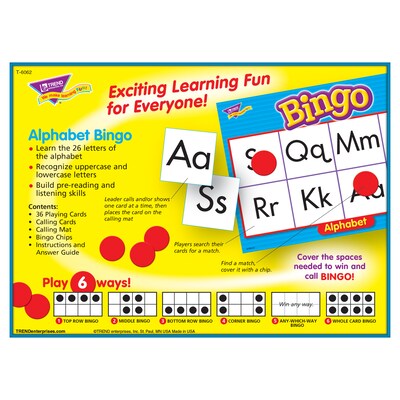 Trend® Bingo Games, Alphabet