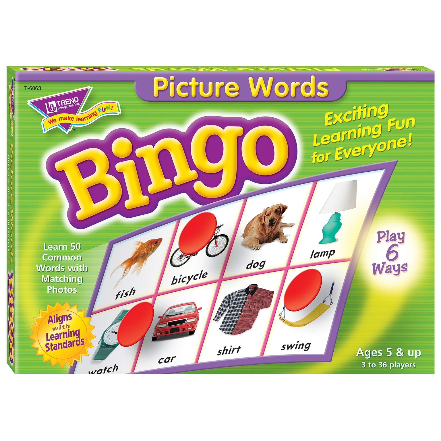 TREND enterprises, Inc. Picture Words Bingo Game (T-6063)