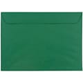 JAM Paper® 9 x 12 Booklet Envelopes, Dark Green, 100/Pack (263915982b)