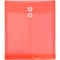 Jam Paper Plastic File Pocket, 1 1/4 Expansion, Letter Size, Red, 12/Pack (118B1re)