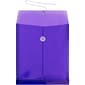 Jam Paper Plastic File Pocket, 1 1/4" Expansion, Letter Size, Lilac purple, 12/Pack (118B1LILAC)